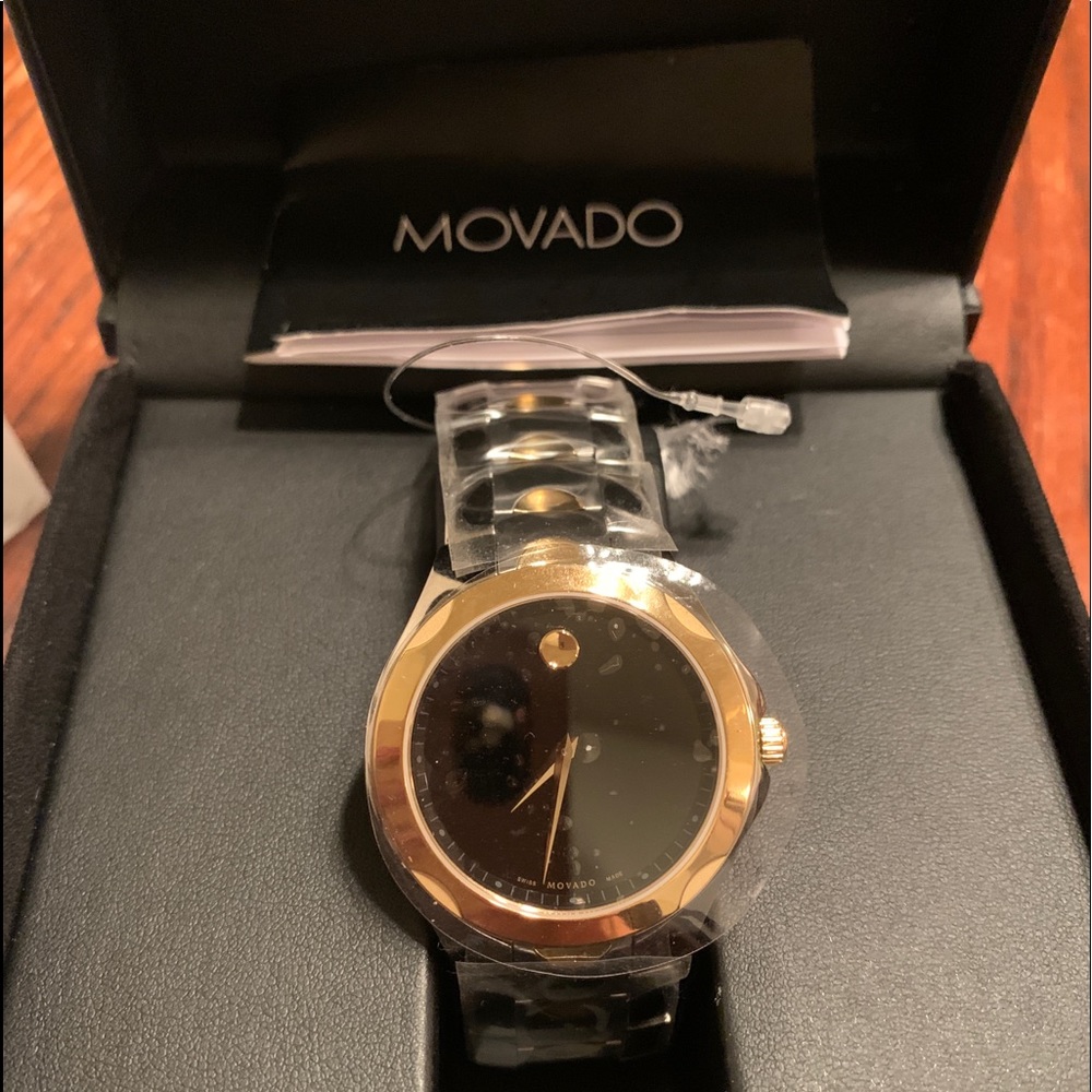 Luno Sport Black Dial MOVADO